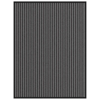 Uksematt Triip Must ja Hall 90x120 cm