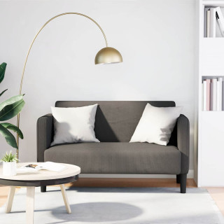Loveseat diivan, helehall, 109 cm, velvetkangas