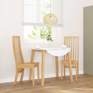 Комплект обеденных стульев, 2 шт., каучуковое дерево