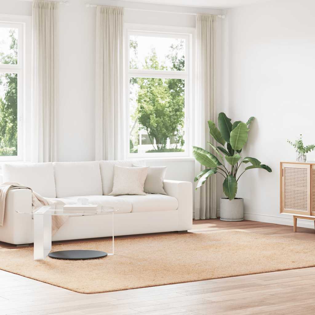 kõrge narmaga Shaggy vaip, NAVARRA, beež, 240x340 cm, polüester