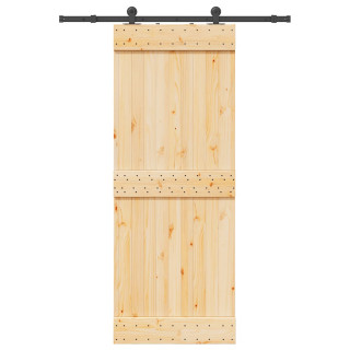 liuguks tarvikutega 80 x 210 cm, männipuit