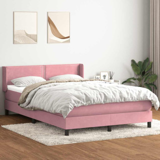 Кровать с пружинным блоком и матрасом Pink 160x220 см Velvet