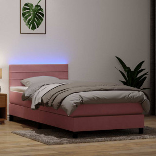 Кровать с пружинным блоком и матрасом Pink 90x210 см Velvet