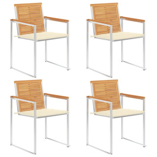 aiatoolid patjadega, 4 tk, tiikpuu