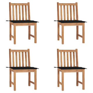 aiatoolid patjadega, 4 tk, tiikpuu