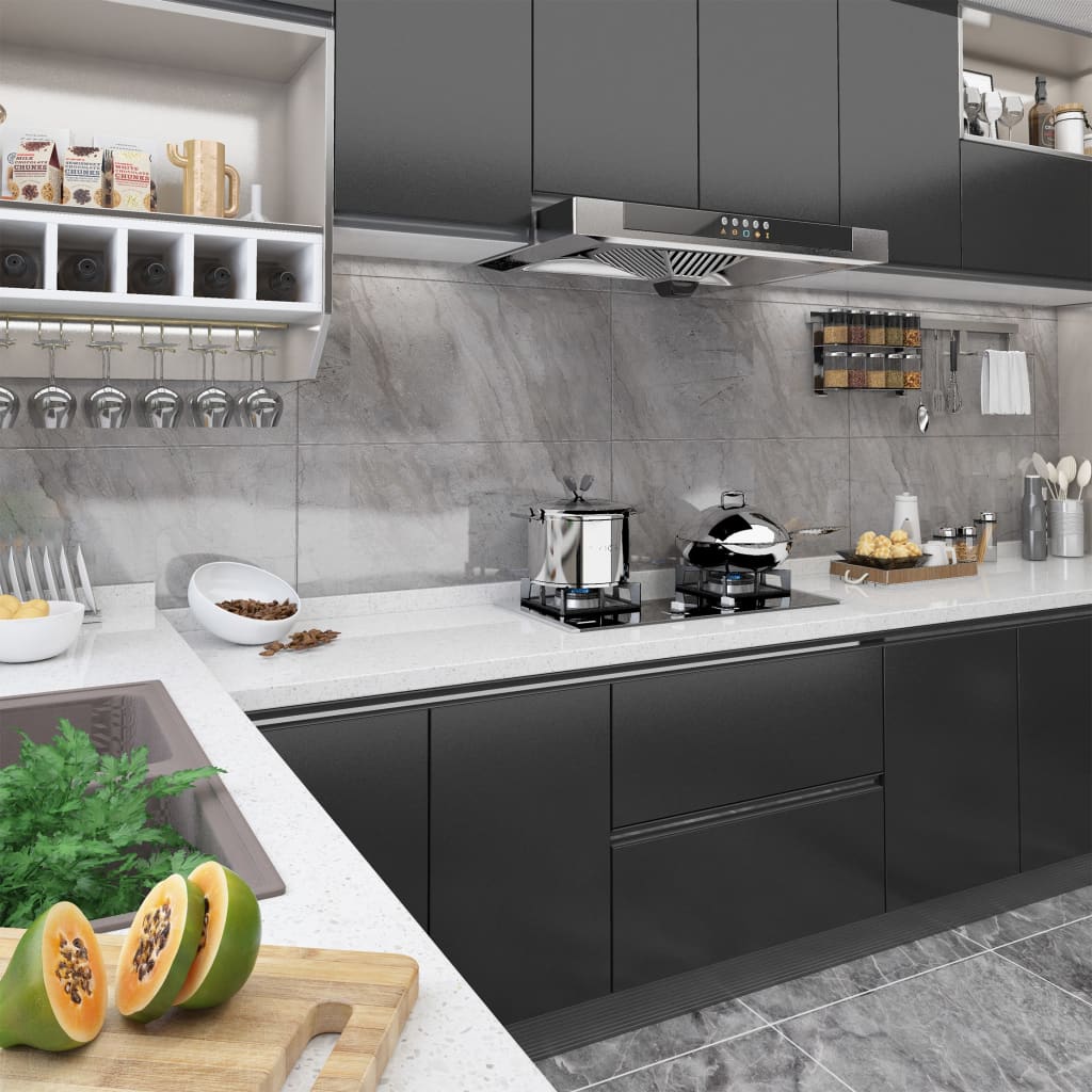 iseliimuvad mööblikiled, 2 tk must, 500 x 90 cm, PVC