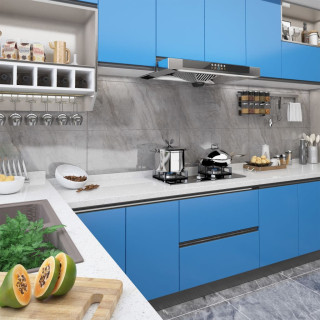 самоклеящиеся мебельные пленки, 2 шт., небесно-голубые, 500 х 90 см, ПВХ