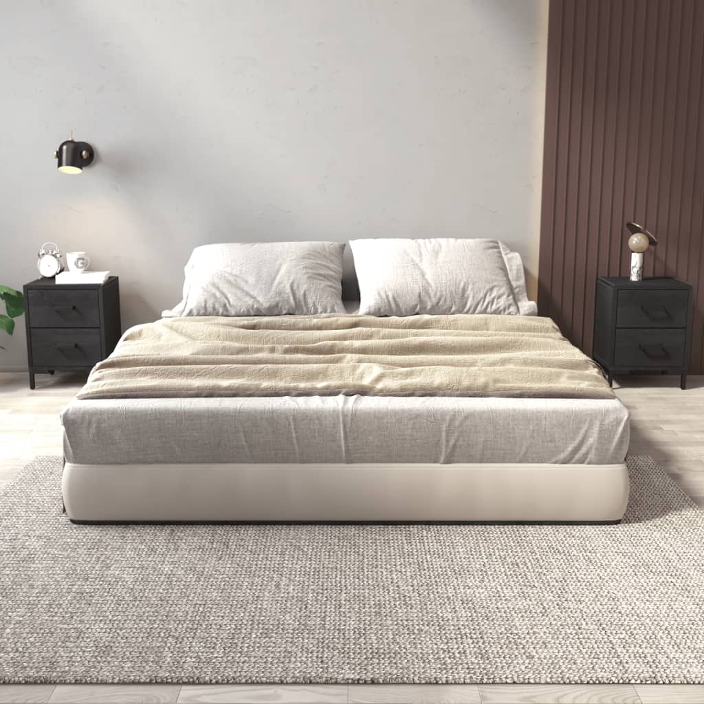 Прикроватные тумбочки 2 шт, черные, 36x30x45 см, сосна