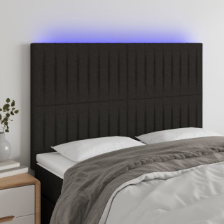 LED-voodipeats, must, 144x5x118/128 cm, kangas