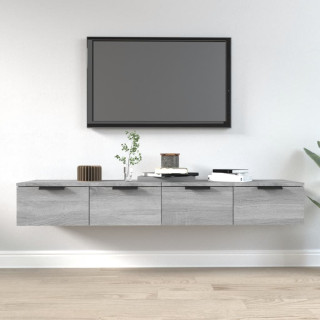 Навесные шкафы, 2 шт, серый дуб Сонома, 68x30x20 см, искусственное дерево