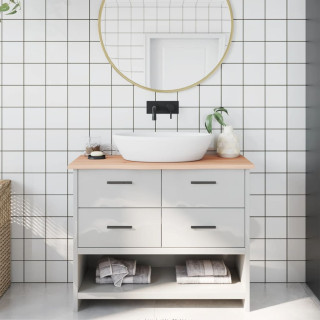 vannitoa tasapind, 100 x 30 x 2 cm, töötlemata täispuit