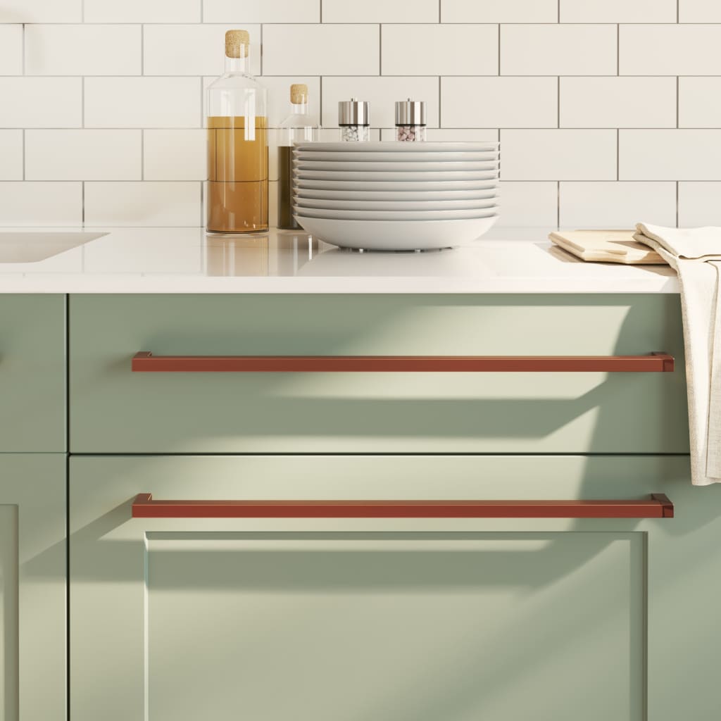 kapi käepidemed 10 tk, pronks, 480 mm, roostevaba teras