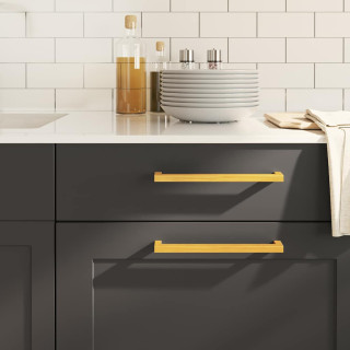 ручки для шкафа 20 шт., золото, 224 мм, нержавеющая сталь