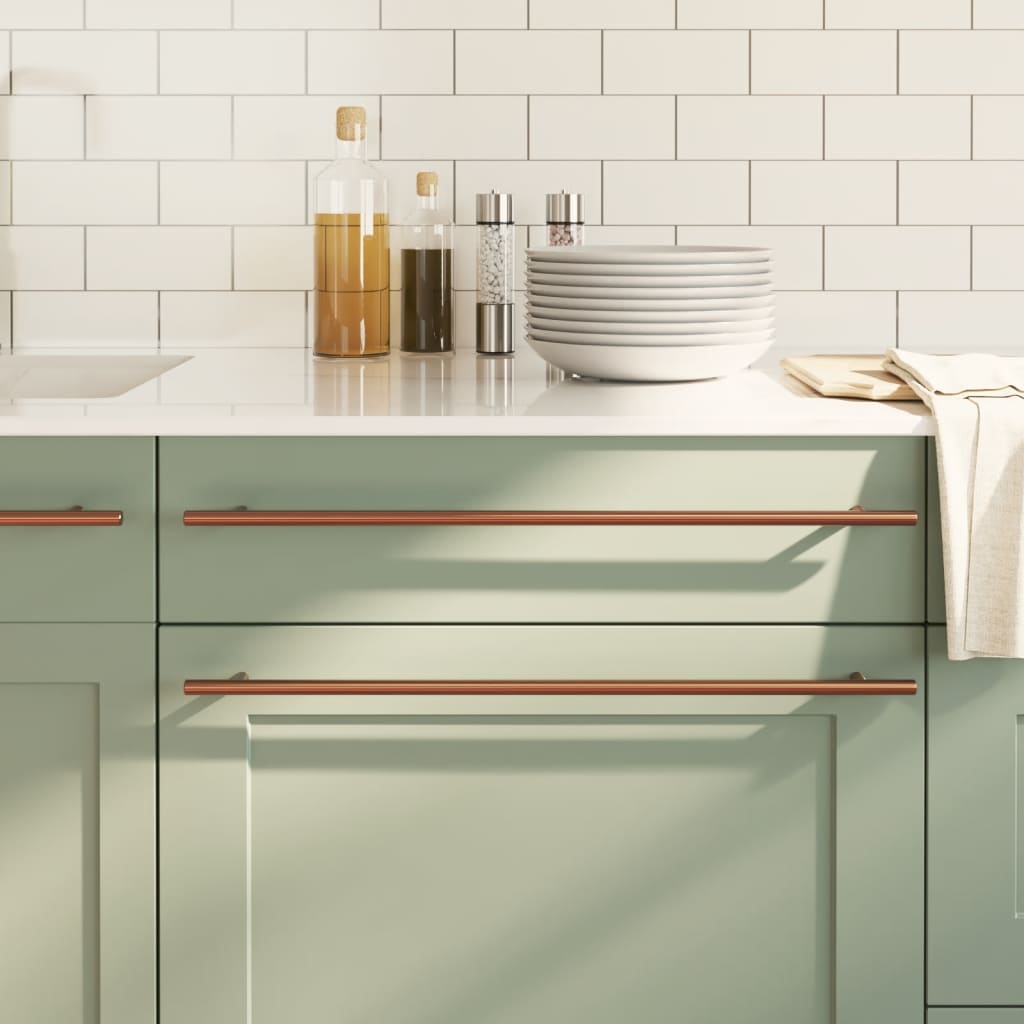 kapi käepidemed 10 tk, pronks, 480 mm, roostevaba teras