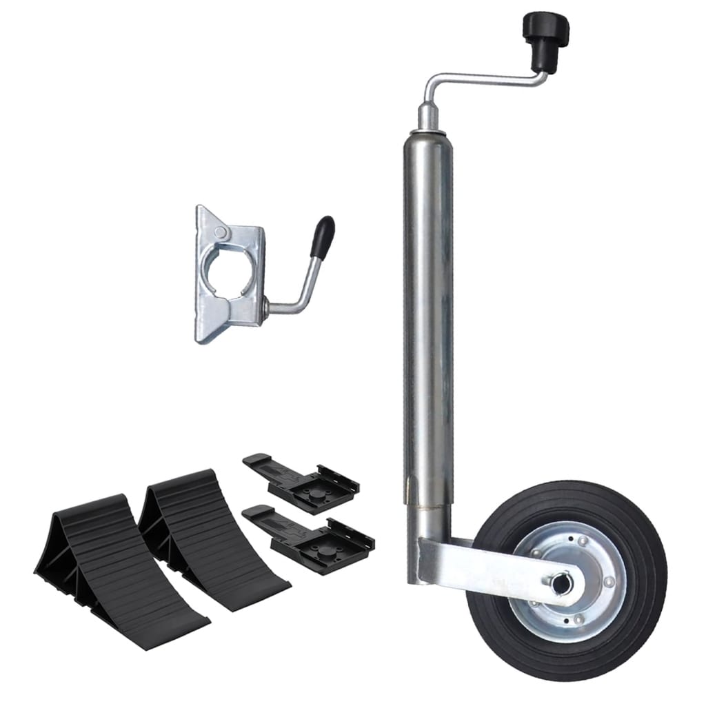 Опорное колесо прицепа с зажимом и упорами, 48 мм