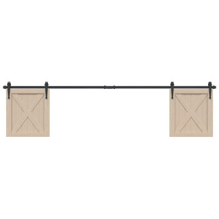 комплект раздвижных дверей для шкафа-купе 213 см из углеродистой стали