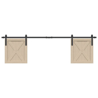 комплект раздвижных дверей для шкафа-купе 183 см из углеродистой стали