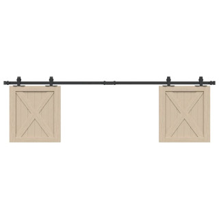 комплект раздвижных дверей для шкафа-купе 183 см из углеродистой стали