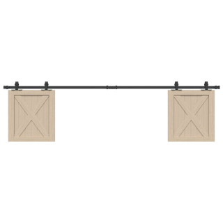 комплект раздвижных дверей для шкафа-купе 200 см из углеродистой стали