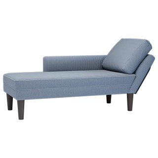 Chaise Lounge padja sinise velvetist kangaga