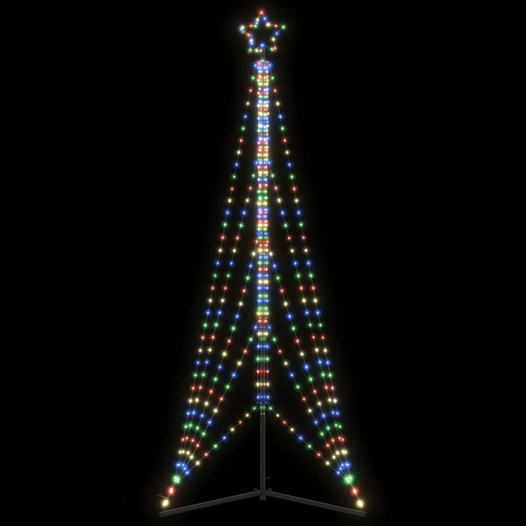 Светодиодная ёлка, 363 LED, разноцветная, 182 см