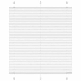 Белая плиссированная штора 115x150 см, ширина ткани 114,4 см