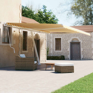 Автономный маркиз с ручным управлением, 500 x 300 см, желто-белый