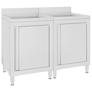 kommertsköögi valamukapid 2 tk, roostevaba teras