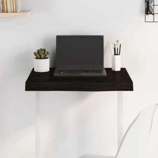 lauaplaat, tumepruun, 60 x 40 x (2-6) cm, töödeldud tammepuit