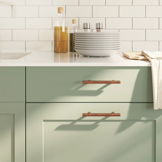 ручки для шкафа 20 шт, бронза, 96 мм, нержавеющая сталь