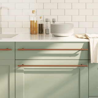 kapi käepidemed 20 tk, pronks, 480 mm, roostevaba teras