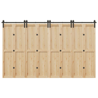 комплект аксессуаров для раздвижной двери 366 см сталь, черный