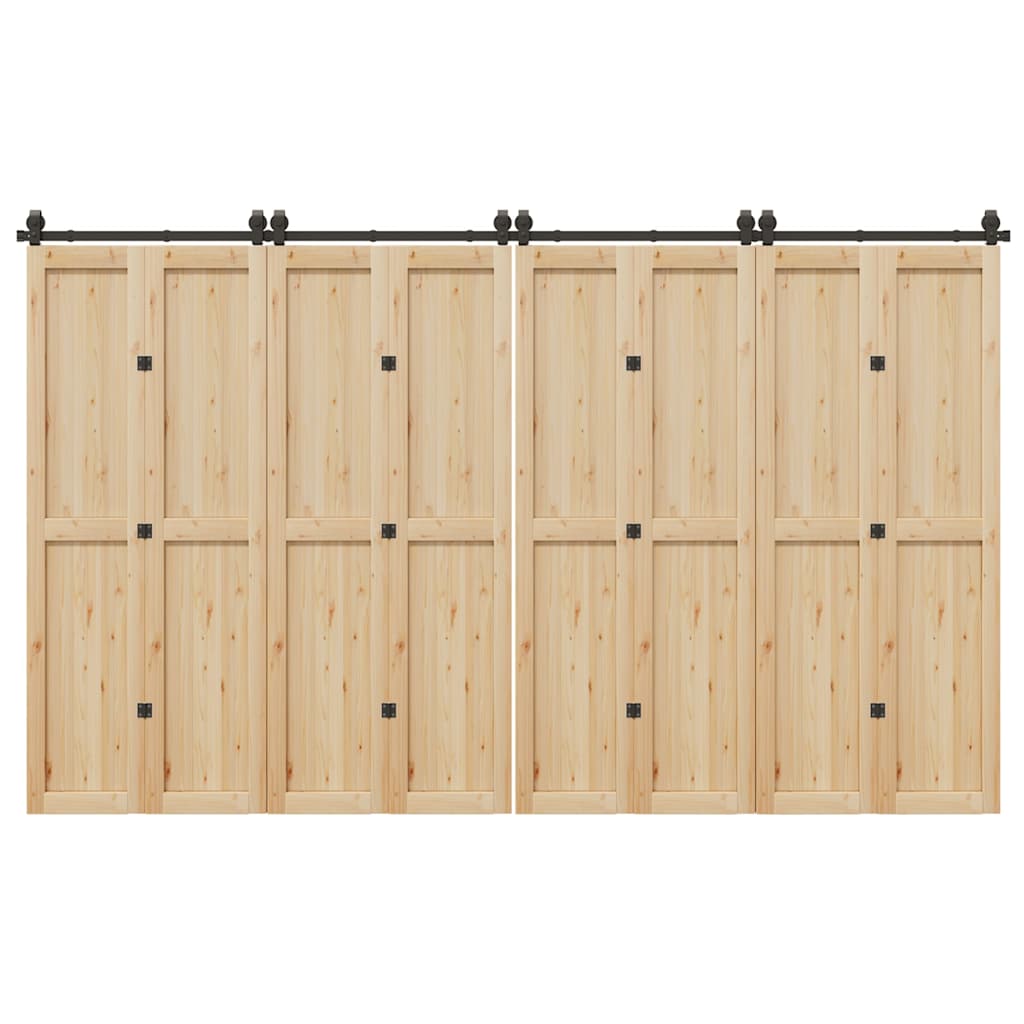 комплект аксессуаров для раздвижной двери 366 см сталь, черный