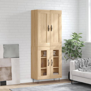 kõrge kapp, Sonoma tamm, 69,5 x 34 x 180 cm, tehispuit