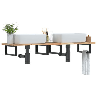 seinale kinnitatav valamuriiul, teras ja akaatsiapuit