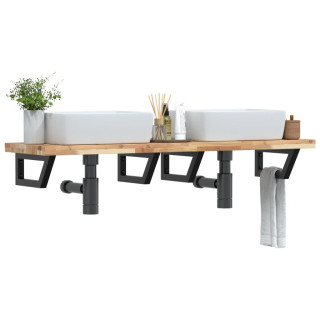 seinale kinnitatav valamuriiul, teras ja akaatsiapuit