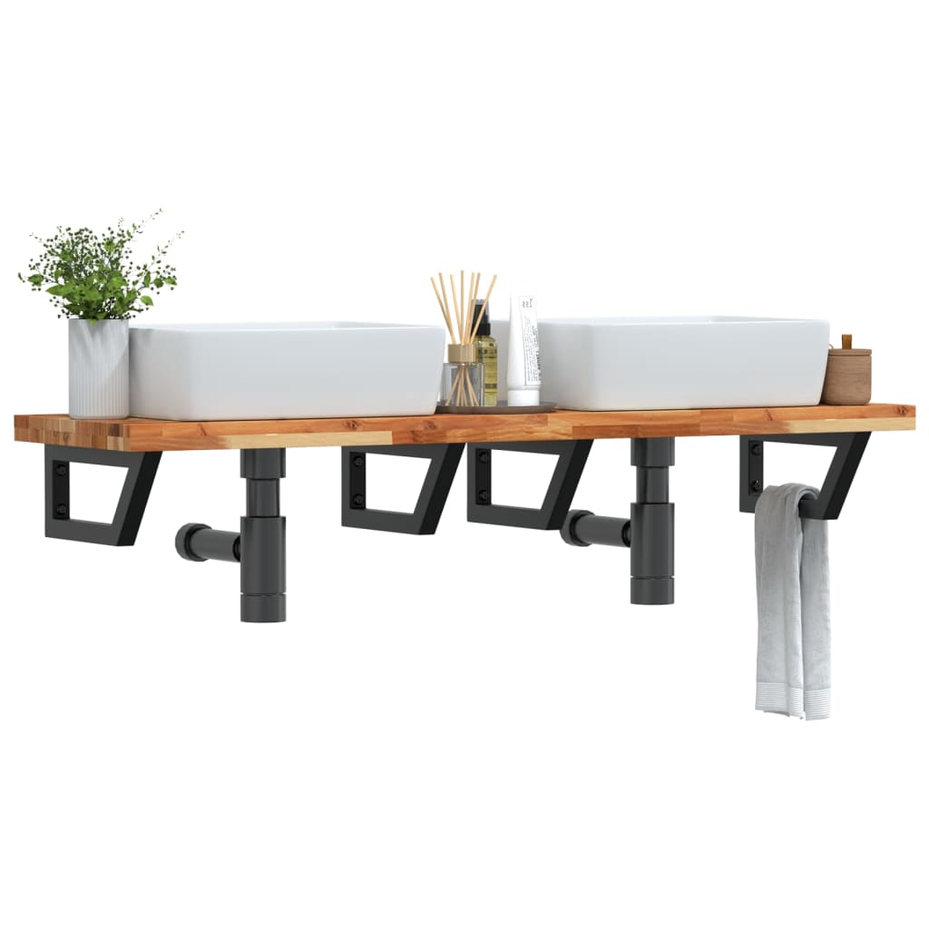 seinale kinnitatav valamuriiul, teras ja akaatsiapuit