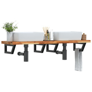 seinale kinnitatav valamuriiul, teras ja akaatsiapuit