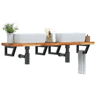 seinale kinnitatav valamuriiul, teras ja akaatsiapuit