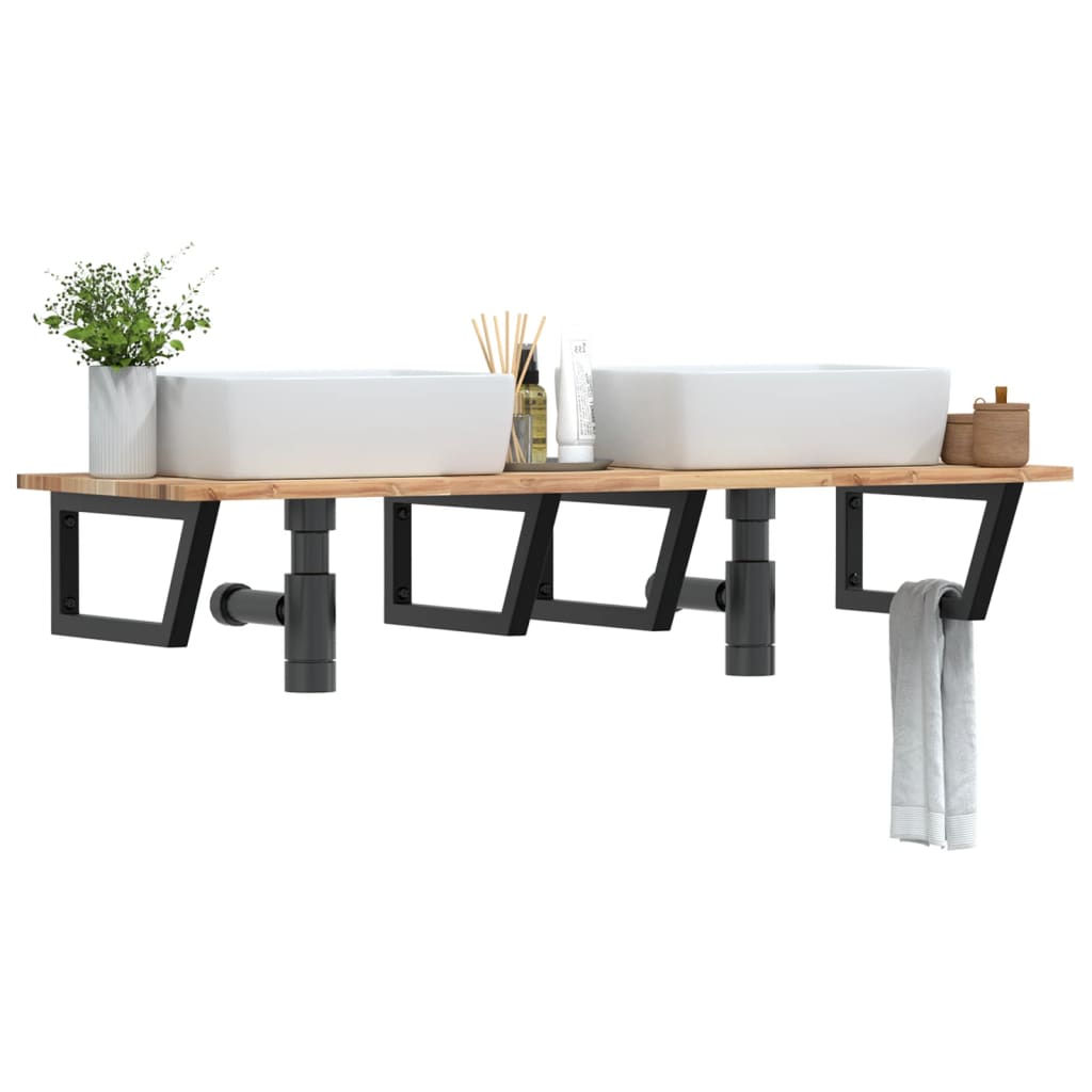 seinale kinnitatav valamuriiul, teras ja akaatsiapuit