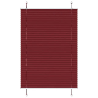 Плиссированная штора бордового цвета 85x150 см, ширина ткани